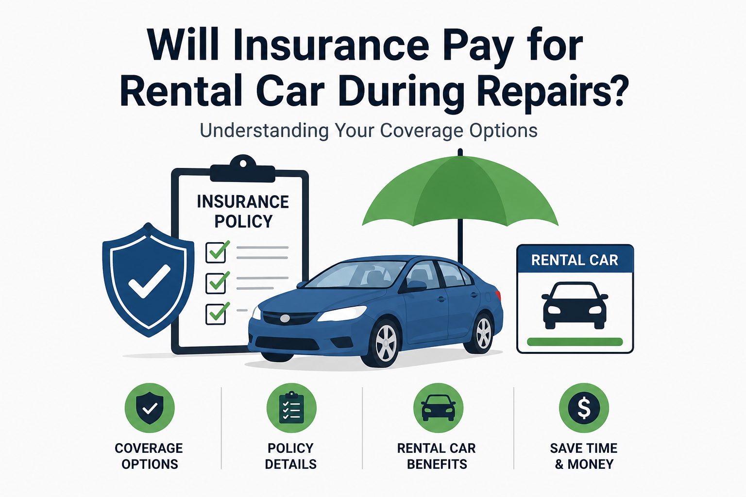 Will Insurance Pay for a Rental Car During Repairs? Coverage Explained