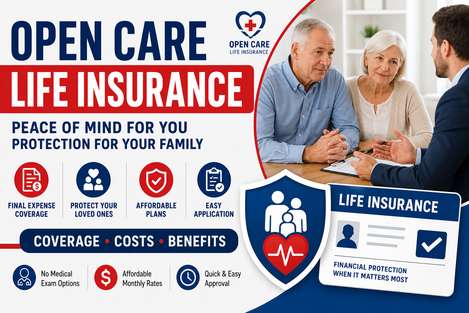 Open Care Life Insurance: Final Expense Coverage, Costs & Reviews