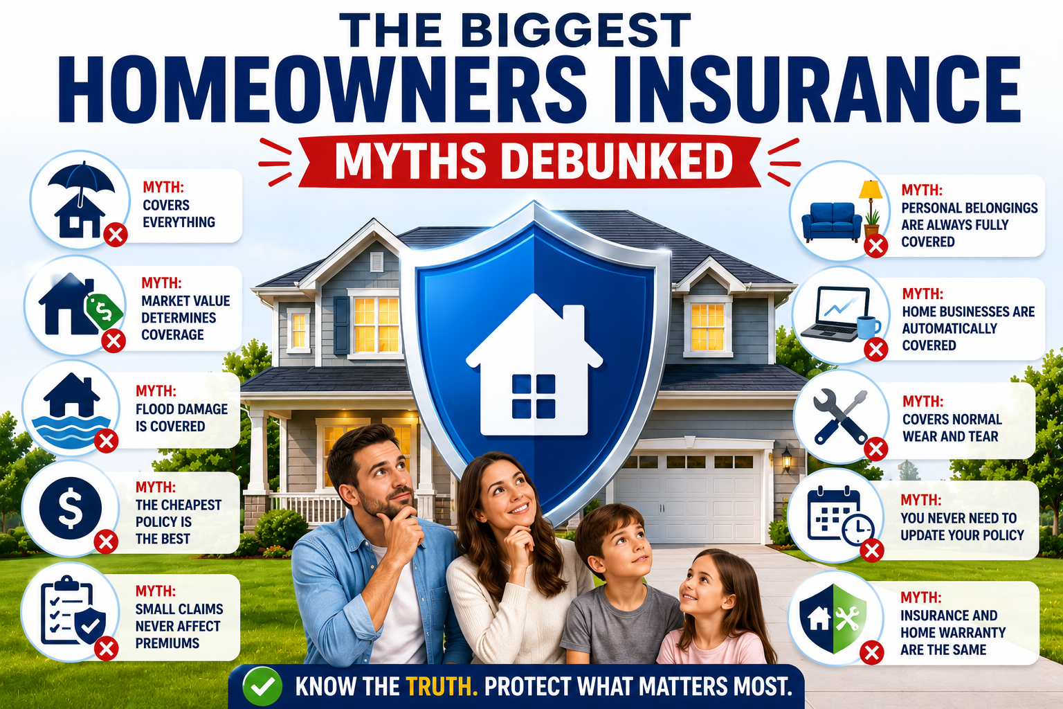 The Biggest Homeowners Insurance Myths Debunked