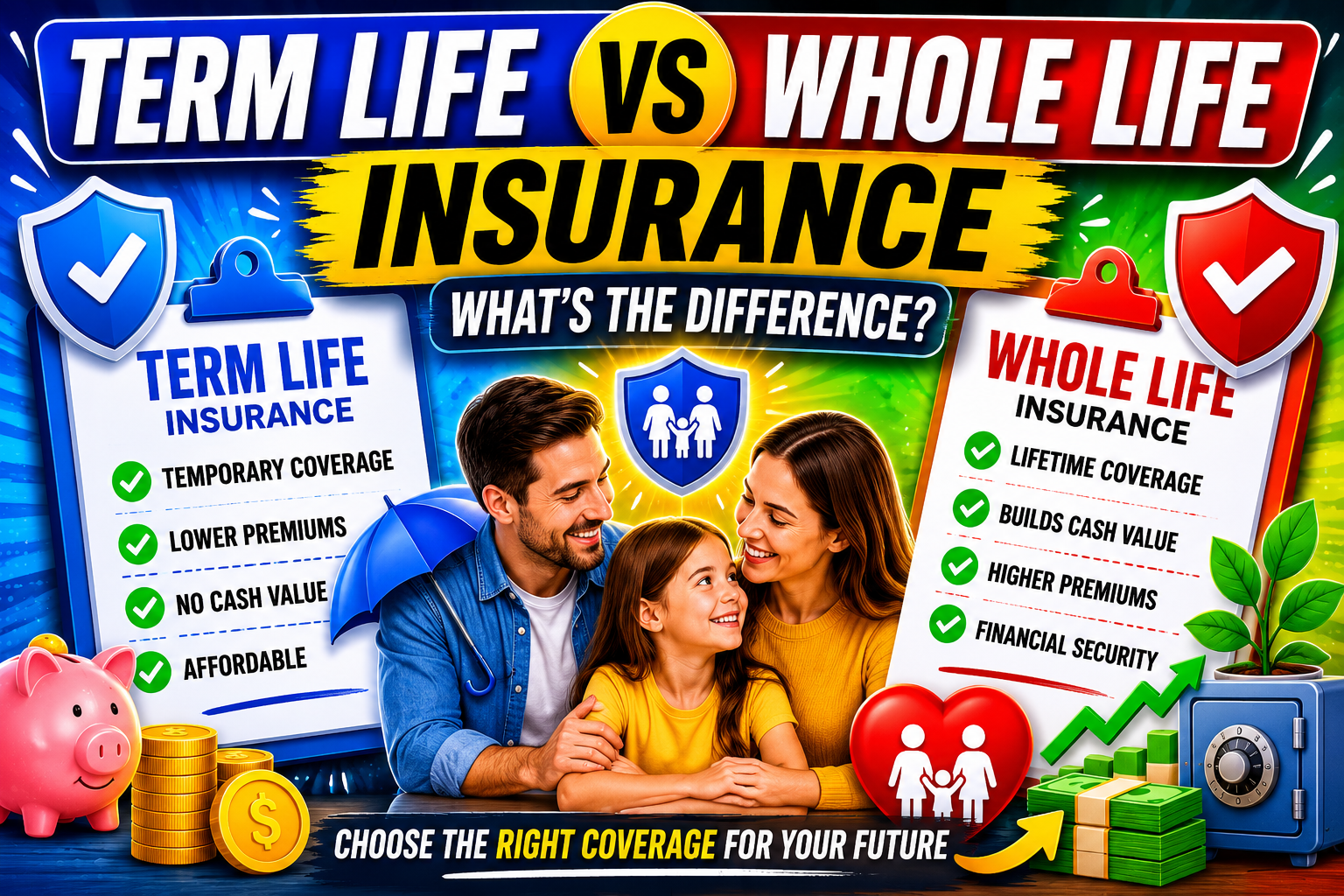 Difference Between Term and Whole Life Insurance | Complete Comparison Guide