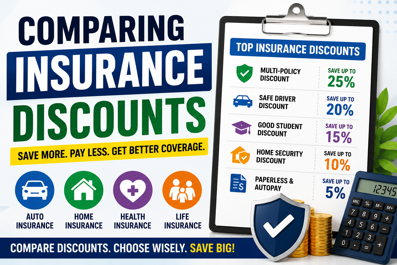 Comparing Insurance Discounts